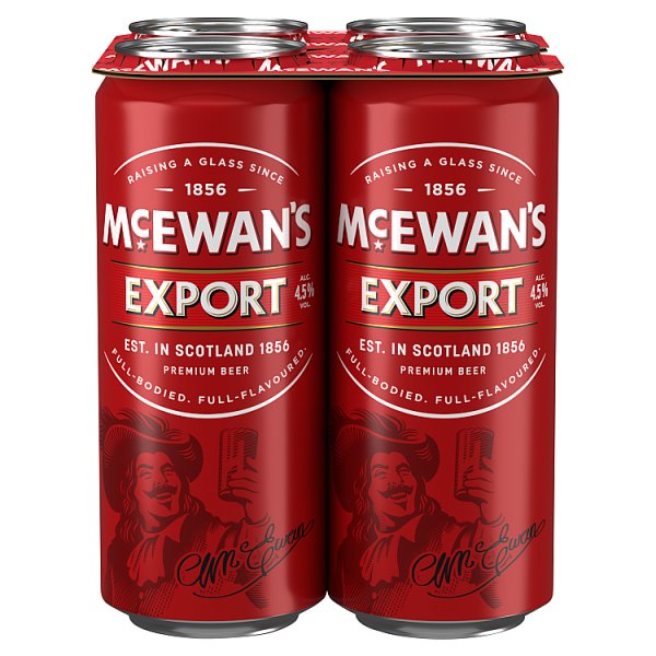 McEwan's Export Premium Ale Beer Cans 4x500ml
