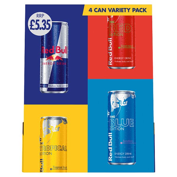 Red Bull Energy Drink Variety Pack 4x250ml
