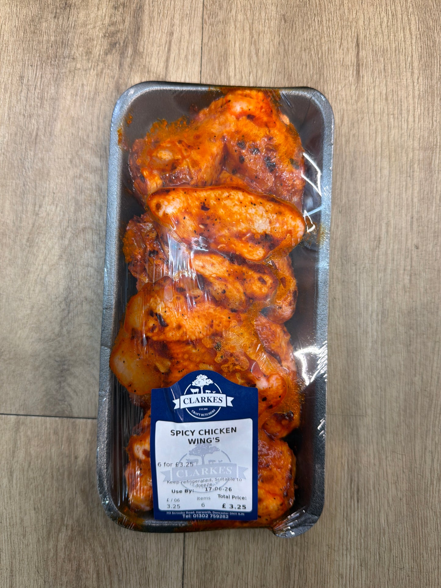 Clarkes Butchers Spicy Chicken Wings