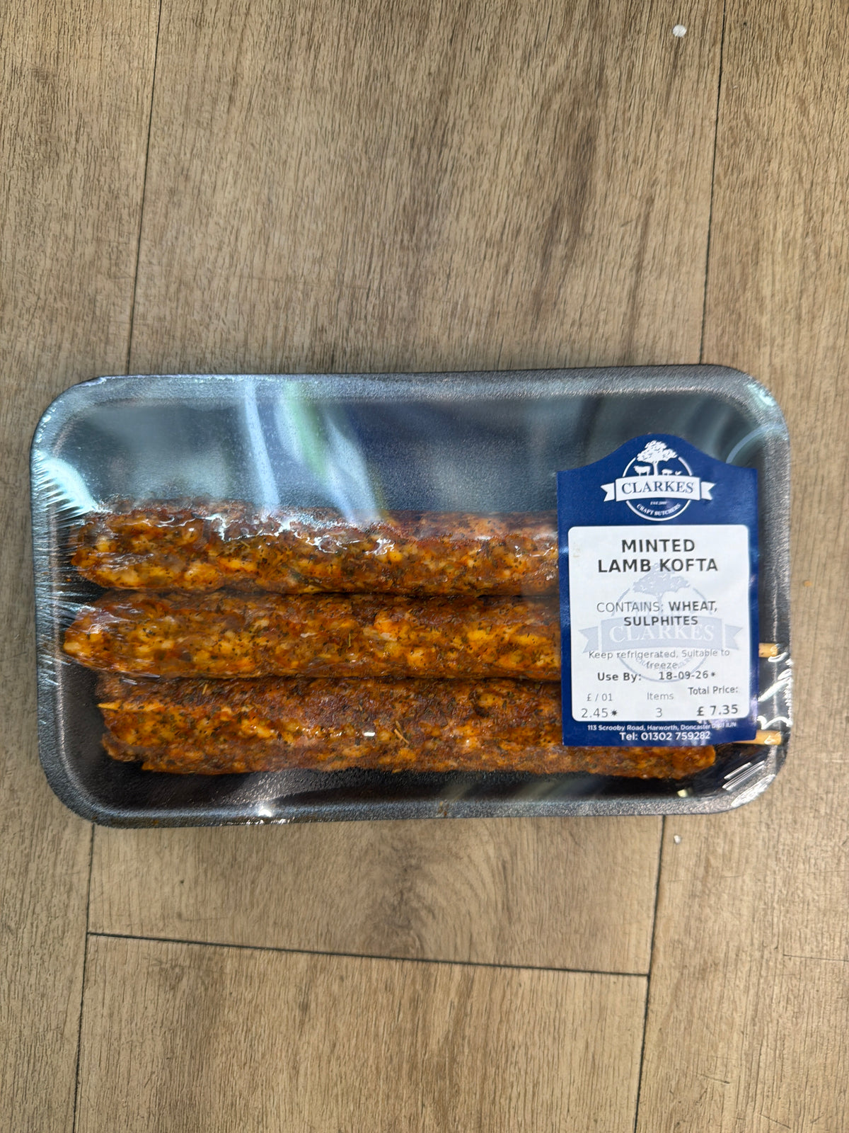 Clarkes Butchers Minted Lamb Kofta Kebabs