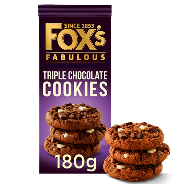 Foxs Biscuits Triple Choc Chunkie Cookie 180g