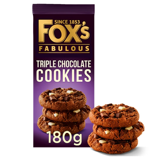 Foxs Biscuits Triple Choc Chunkie Cookie 180g