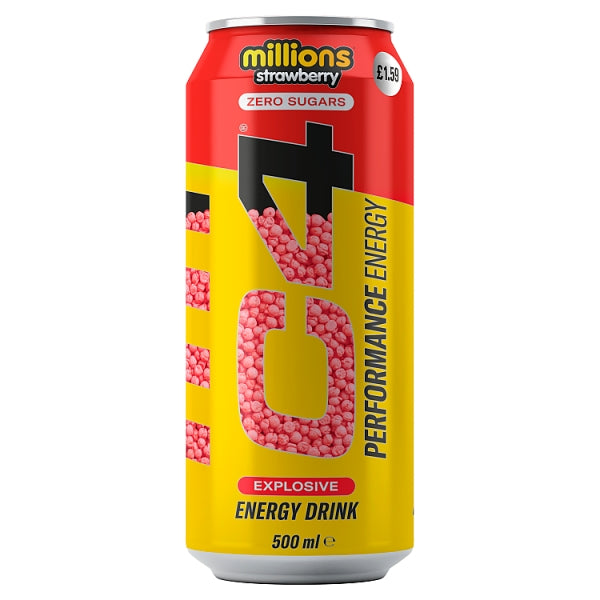 C4 Energy Strawberry Millions 500ml