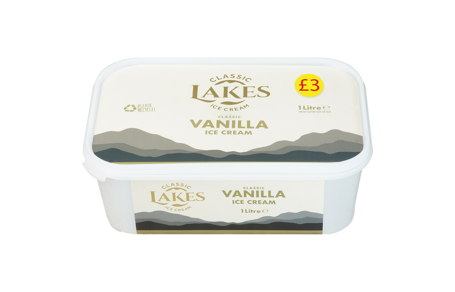 Lakes Vanilla Ice Cream 1L