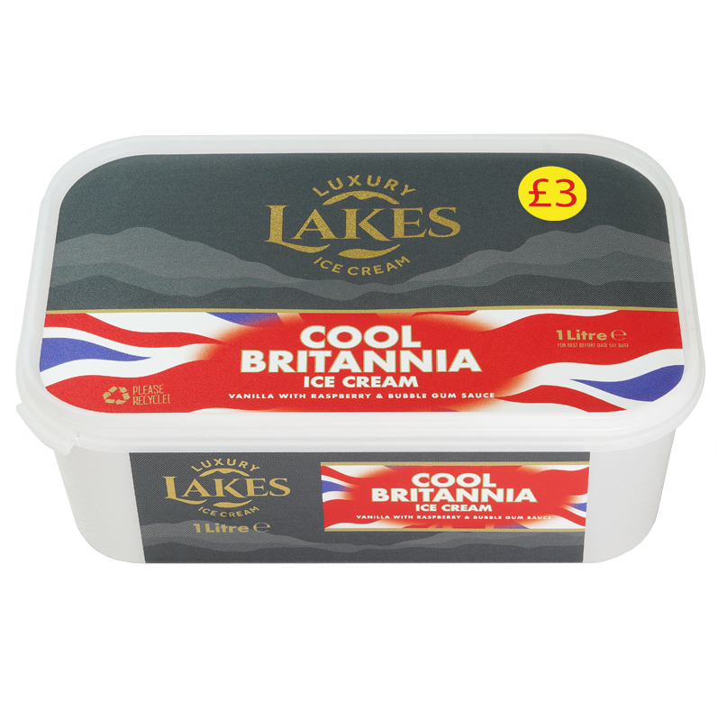 Lakes Cool Brittania Ice Cream 1L