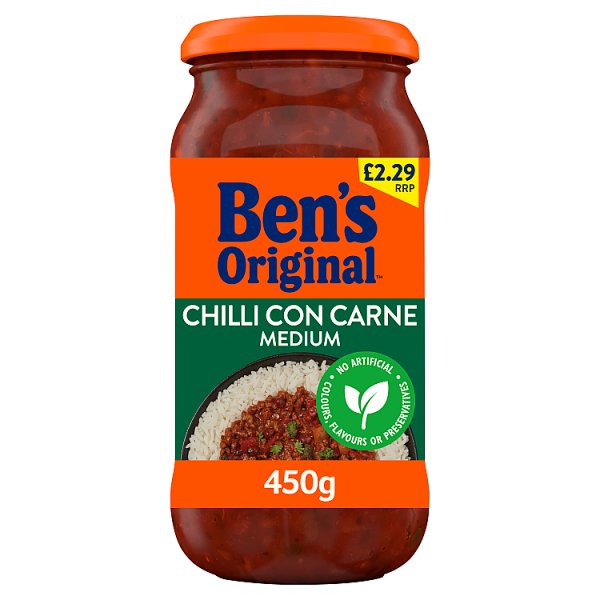Bens Original Medium Chilli Con Carne Sauce 450g