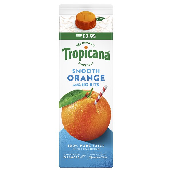 Tropicana Smooth Orange with No Bits 850ml