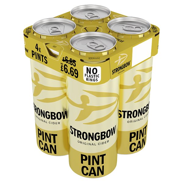 Strongbow Original Cider 4x568ml (Pint Cans)