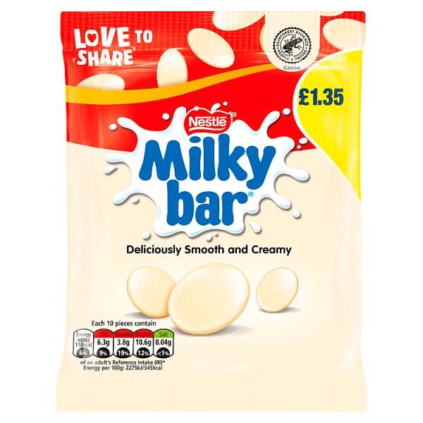 Milkybar Giant Buttons White Chocolate Sharing Bag 85g
