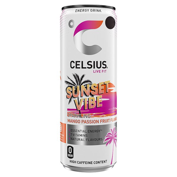 Celsius Live Fit Sunset Vibe Mango Passionfruit 355ml