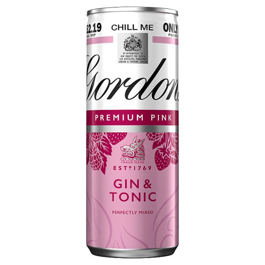 Gordon's Premium Pink Gin & Tonic 250ml