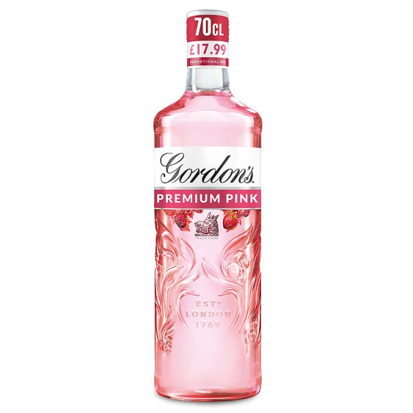 Gordon's Premium Pink Gin Based Flavoured Spirit Drink 70cl