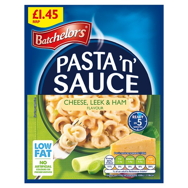 Batchelors Pasta'n' Sauce Cheese, Leek & Ham Flavour 99g
