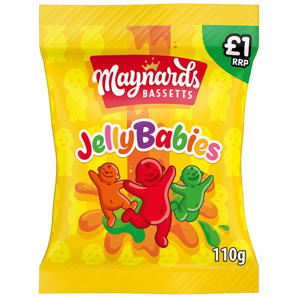 Maynards Bassetts Jelly Babies Sweets Bag 130g