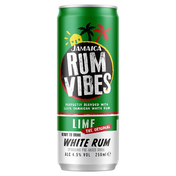 Jamaica Rum Vibes Lime White Rum 250ml