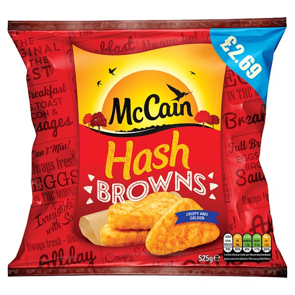 McCain Hash Browns 525g