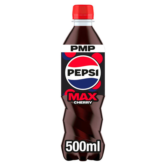 Pepsi Max Cherry No Sugar Cola 500ml
