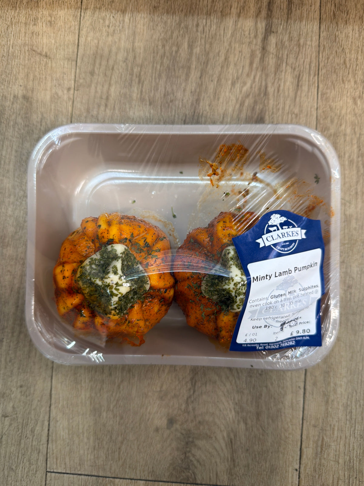 Clarkes Butchers Minty Lamb Pumpkin