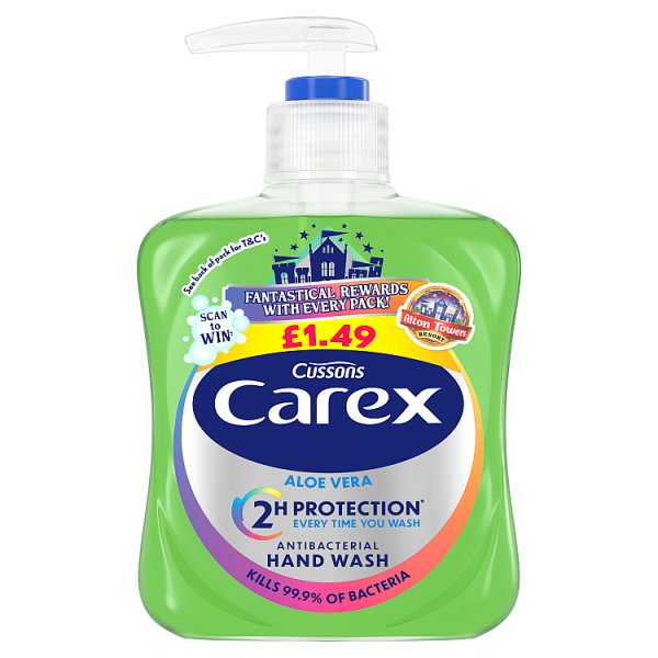 Carex Aloe Vera Antibacterial Hand Wash 250ml