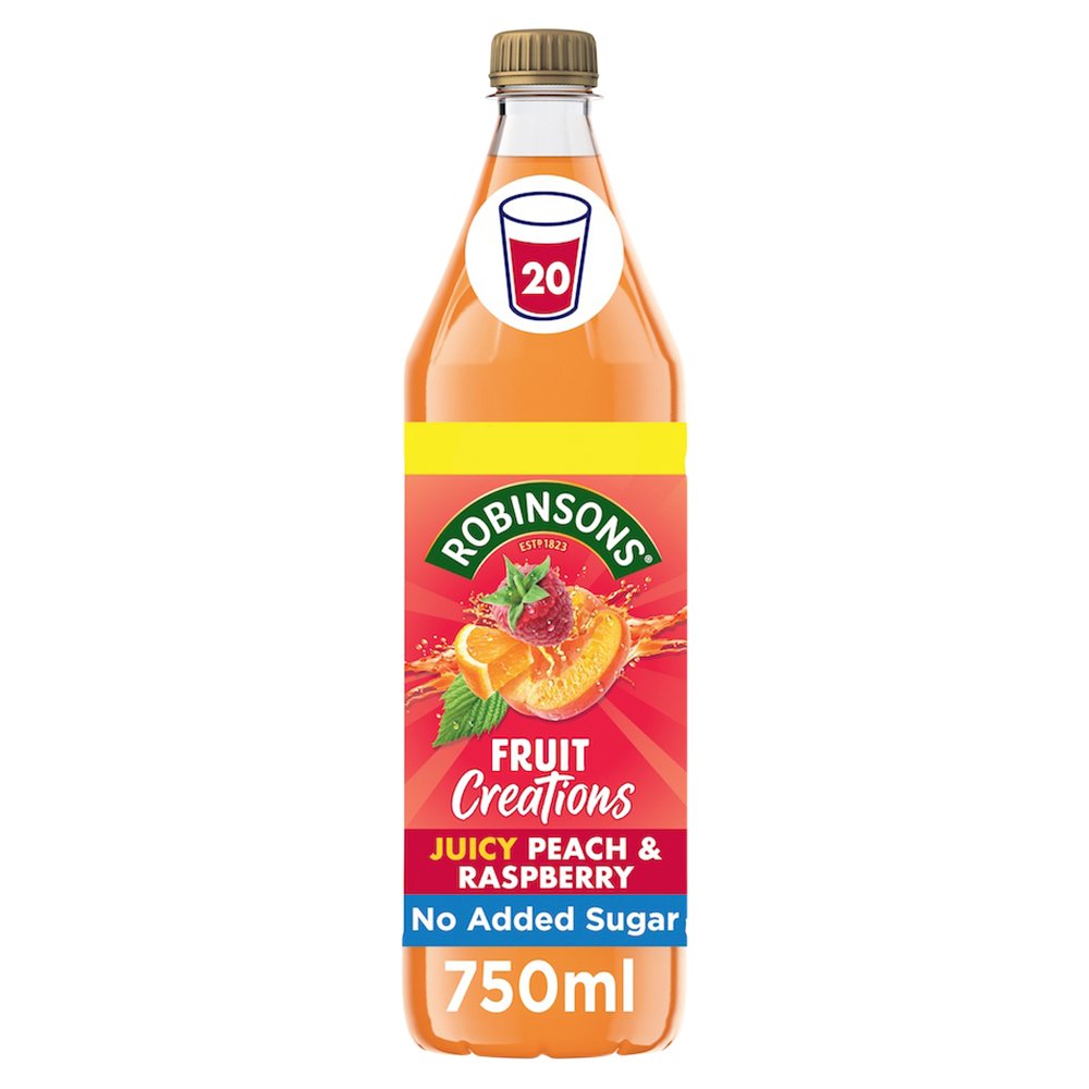 Robinsons Fruit Creations Peach & Raspberry Squash 750ml