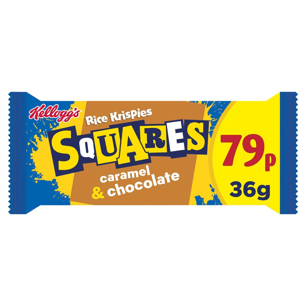 Kellogg's Rice Krispies Squares Caramel & Chocolate Snack Bar 36g