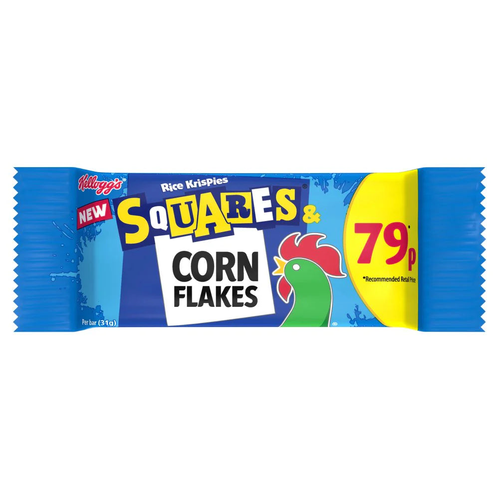 Kellogg's Rice Krispies Squares Corn Flakes Snack Bar 31g