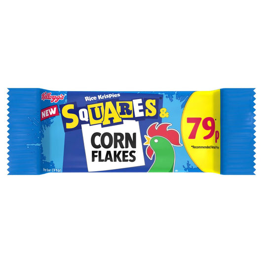 Kellogg's Rice Krispies Squares Corn Flakes Snack Bar 31g