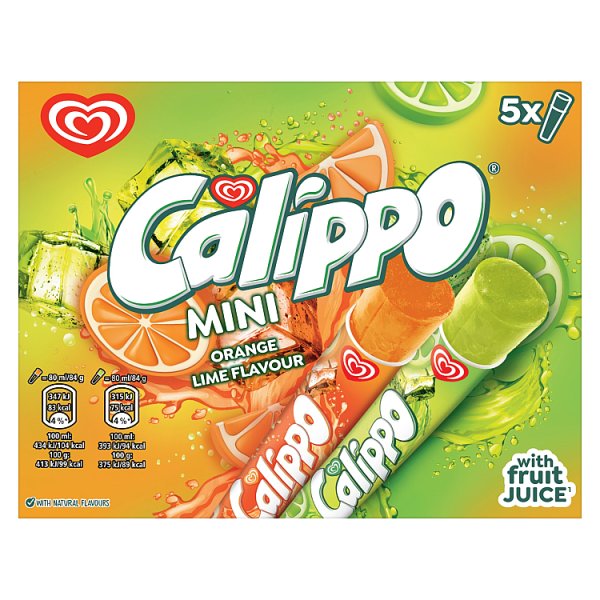 Calippo Mini Ice Lollies Orange & Lemon-Lime 5x 80 ml