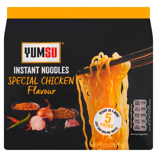 Yumsu Instant Noodles Special Chicken Flavour 5x70g