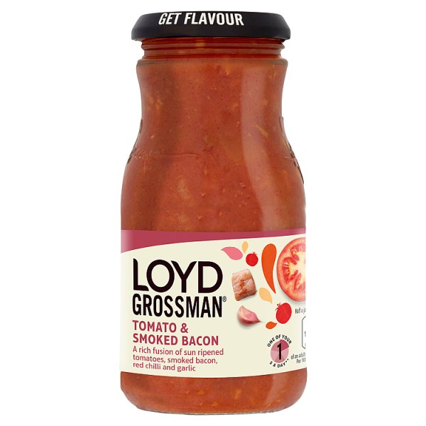 Loyd Grossman Tomato & Smoked Bacon Pasta Sauce 350g