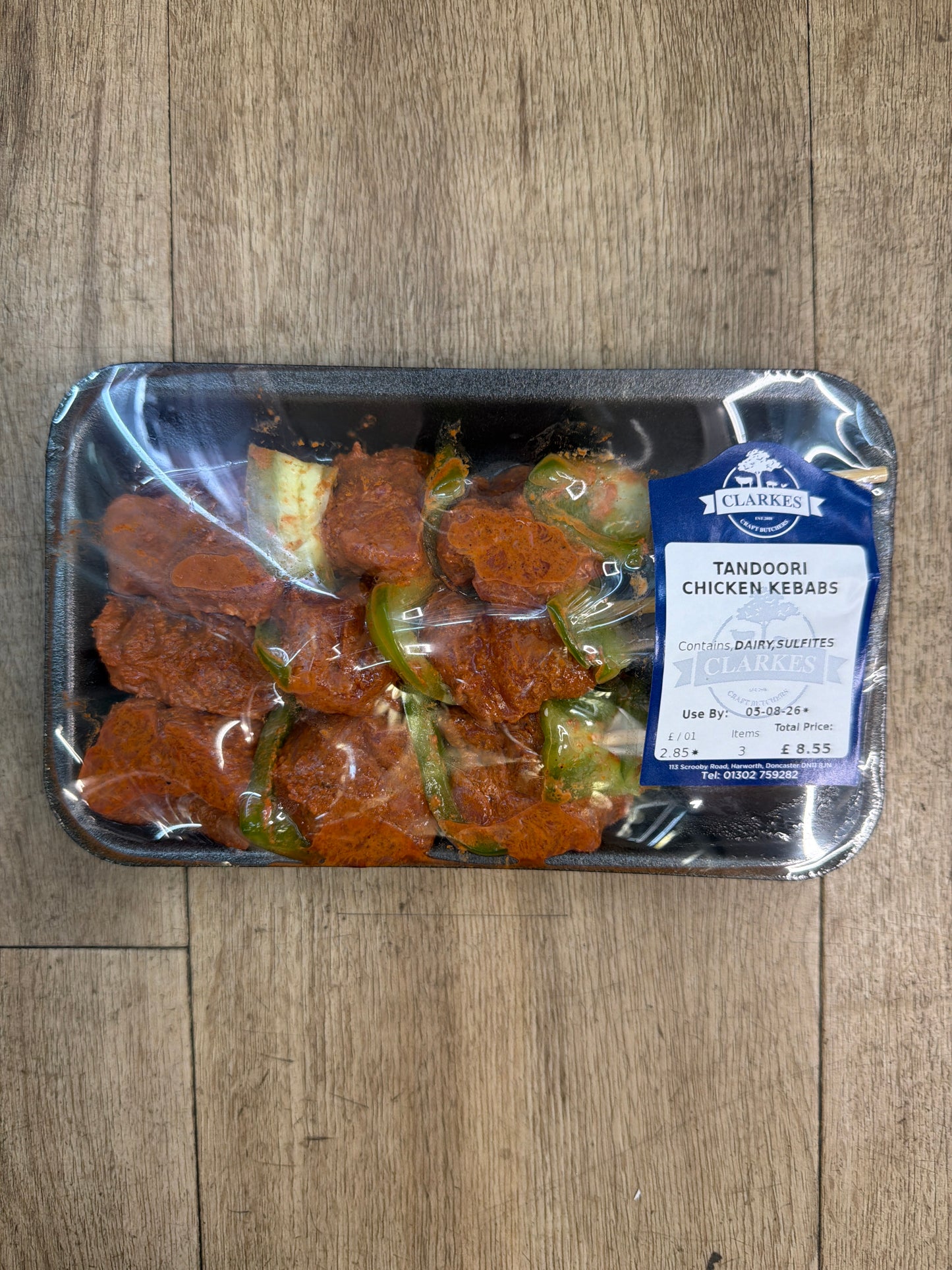 Clarkes Butchers Tandoori Chicken Kebabs