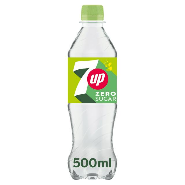 7UP Zero Sugar Free Lemon & Lime Bottle 500ml