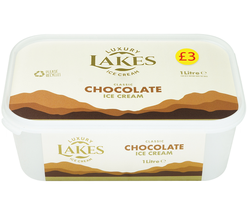 Lakes Chocolate Ice Cream 1L