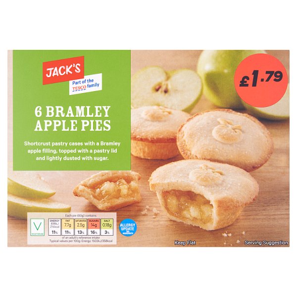 Jack's 6 Bramley Apple Pies