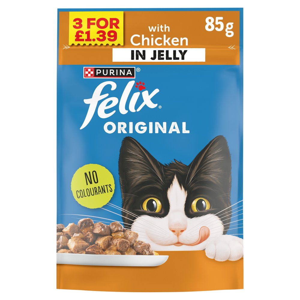 FELIX Original Chicken in Jelly Wet Cat Food 85g