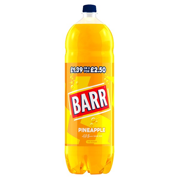 Barr Pineapple Soft Drink Bottle 2L