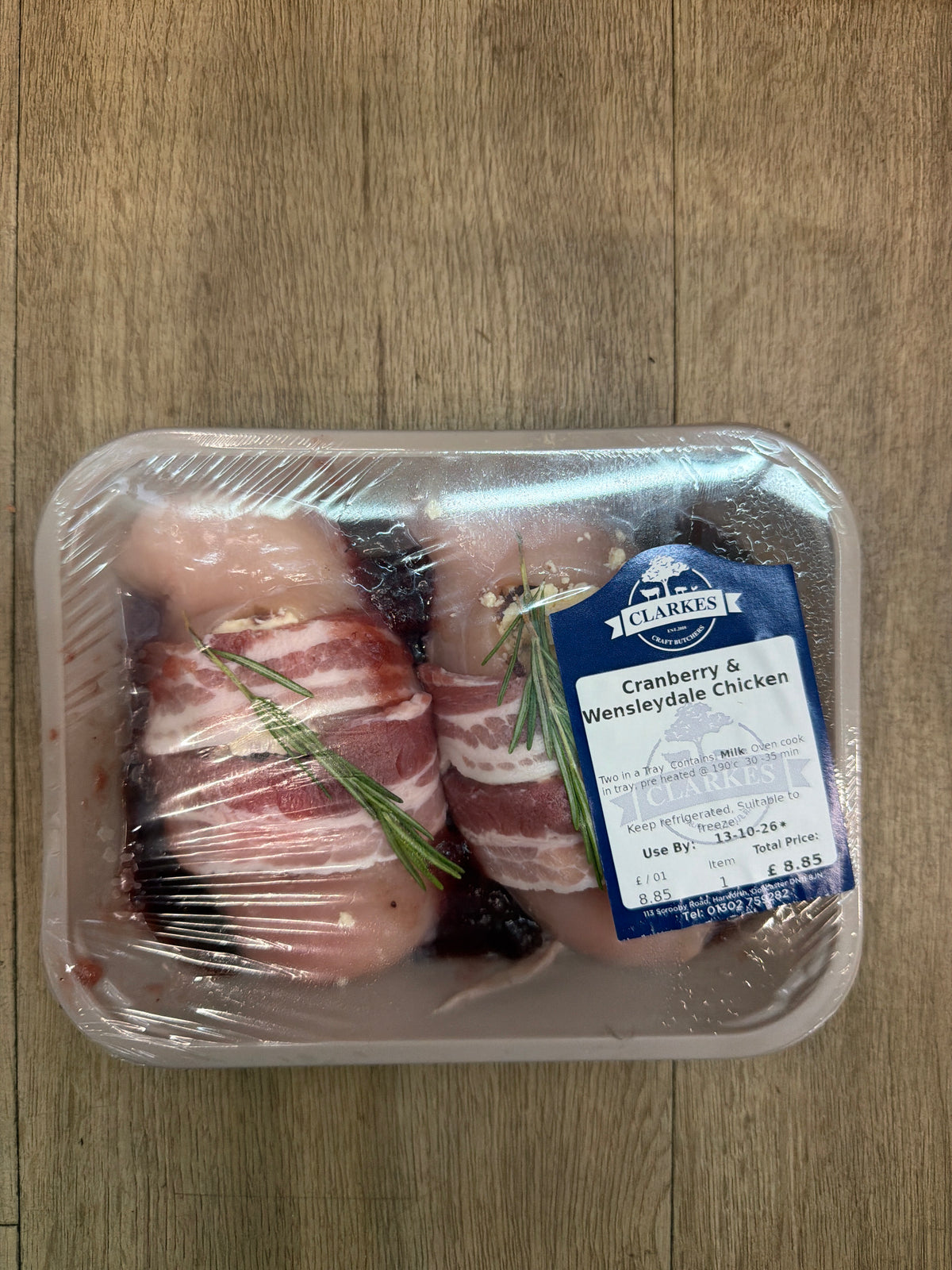 Clarkes Butchers Cranberry & Wensleydale Chicken
