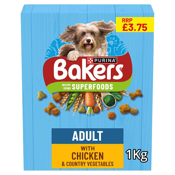 BAKERS Chicken with Vegetables Dry Dog Food 1kg