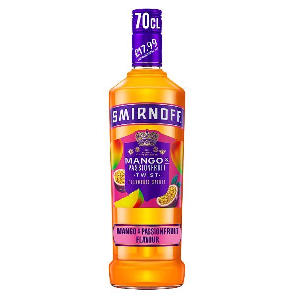Smirnoff Mango & Passionfruit Twist Vodka Based Flavoured Spirit Drink 70cl