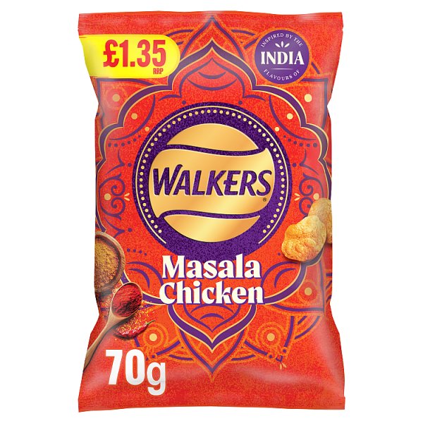 Walkers Masala Chicken Flavour Sharing Crisps 70g