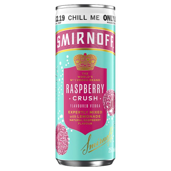 Smirnoff Raspberry Crush & Lemonade 250ml