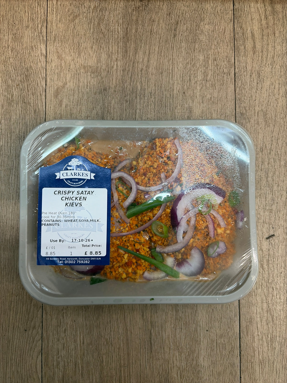 Clarkes Butchers Crispy Satay Chicken Kievs