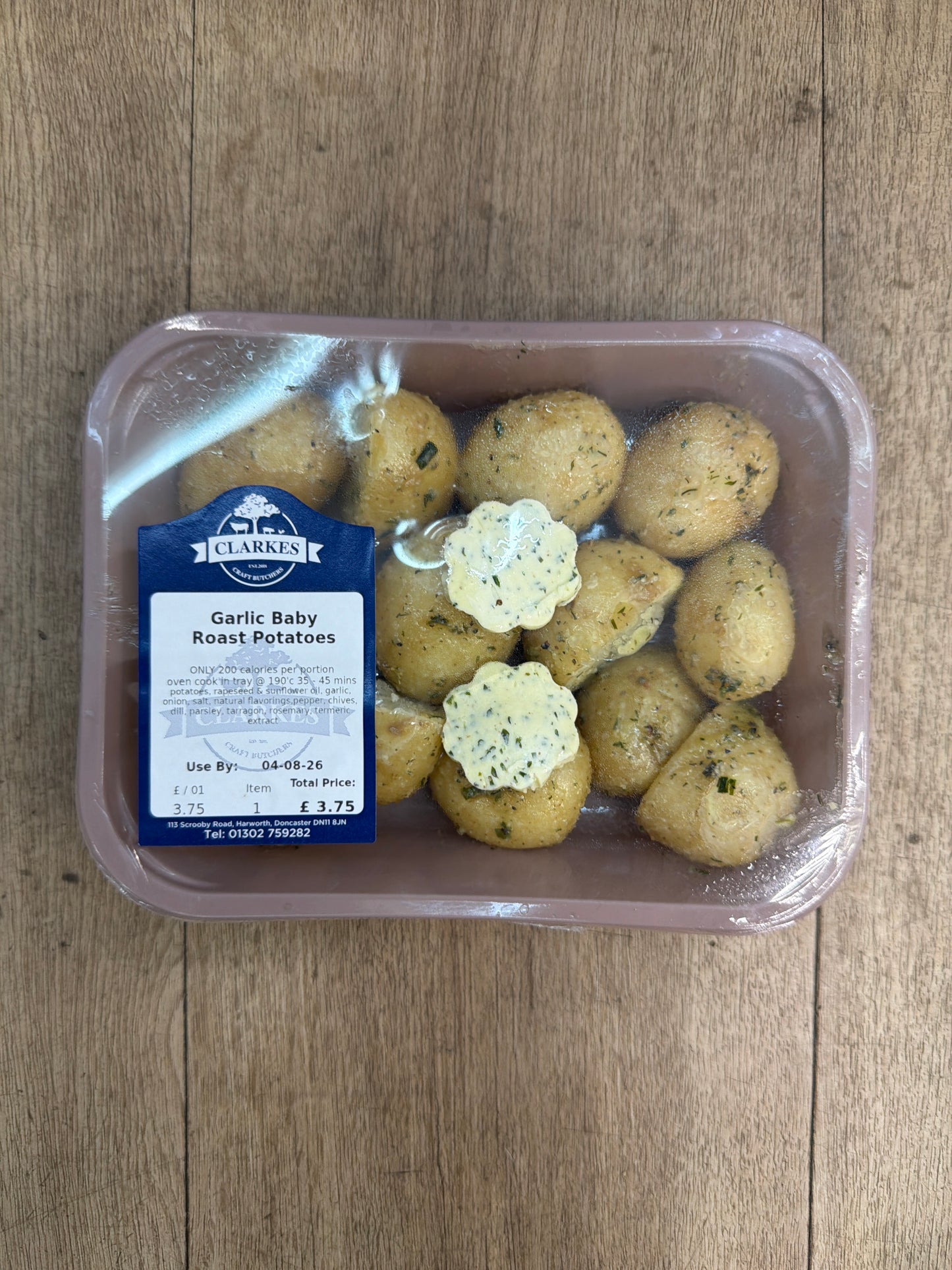 Clarkes Butchers Garlic Baby Roast Potatoes