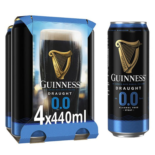 Guinness Draught Alcohol Free 0.0% 4x440ml