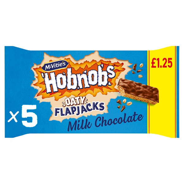 McVitie's Hobnobs 5 Oaty Flapjacks Milk Chocolate