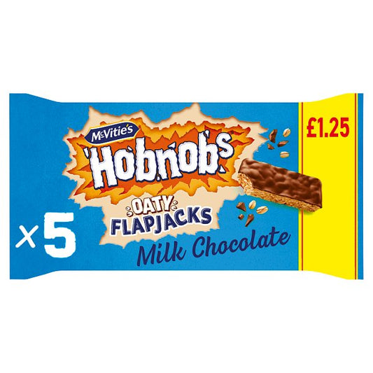 McVitie's Hobnobs 5 Oaty Flapjacks Milk Chocolate
