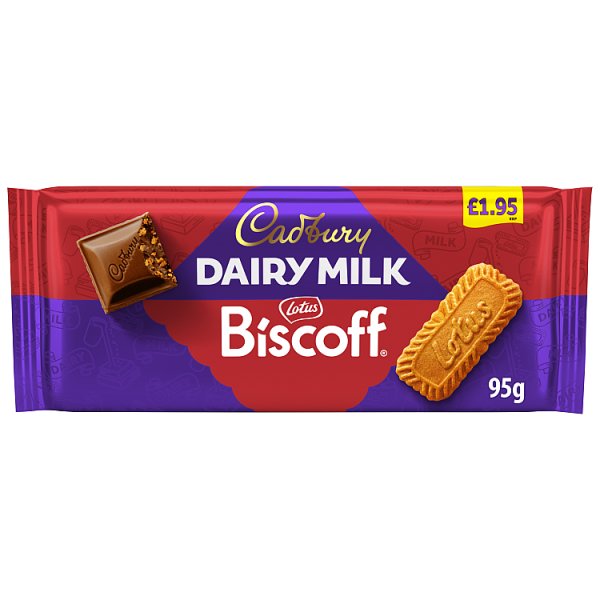 Cadbury Dairy Milk Chocolate with Lotus Biscoff 95g