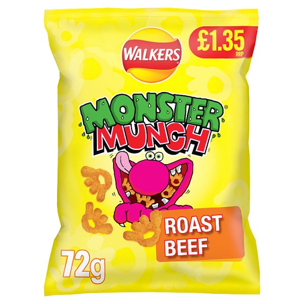 Walkers Monster Munch Roast Beef 72g