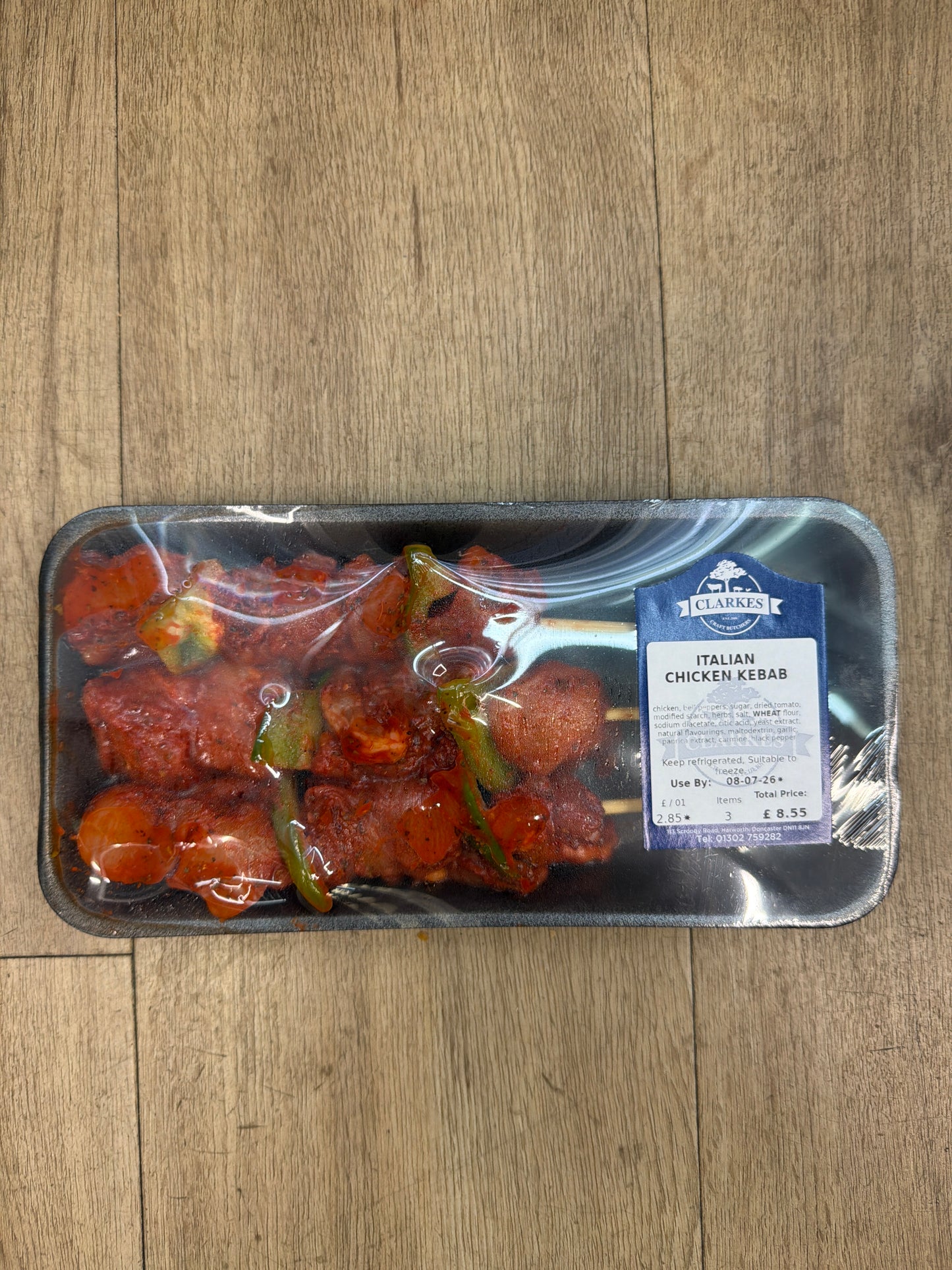 Clarkes Butchers Italian Chicken Kebab