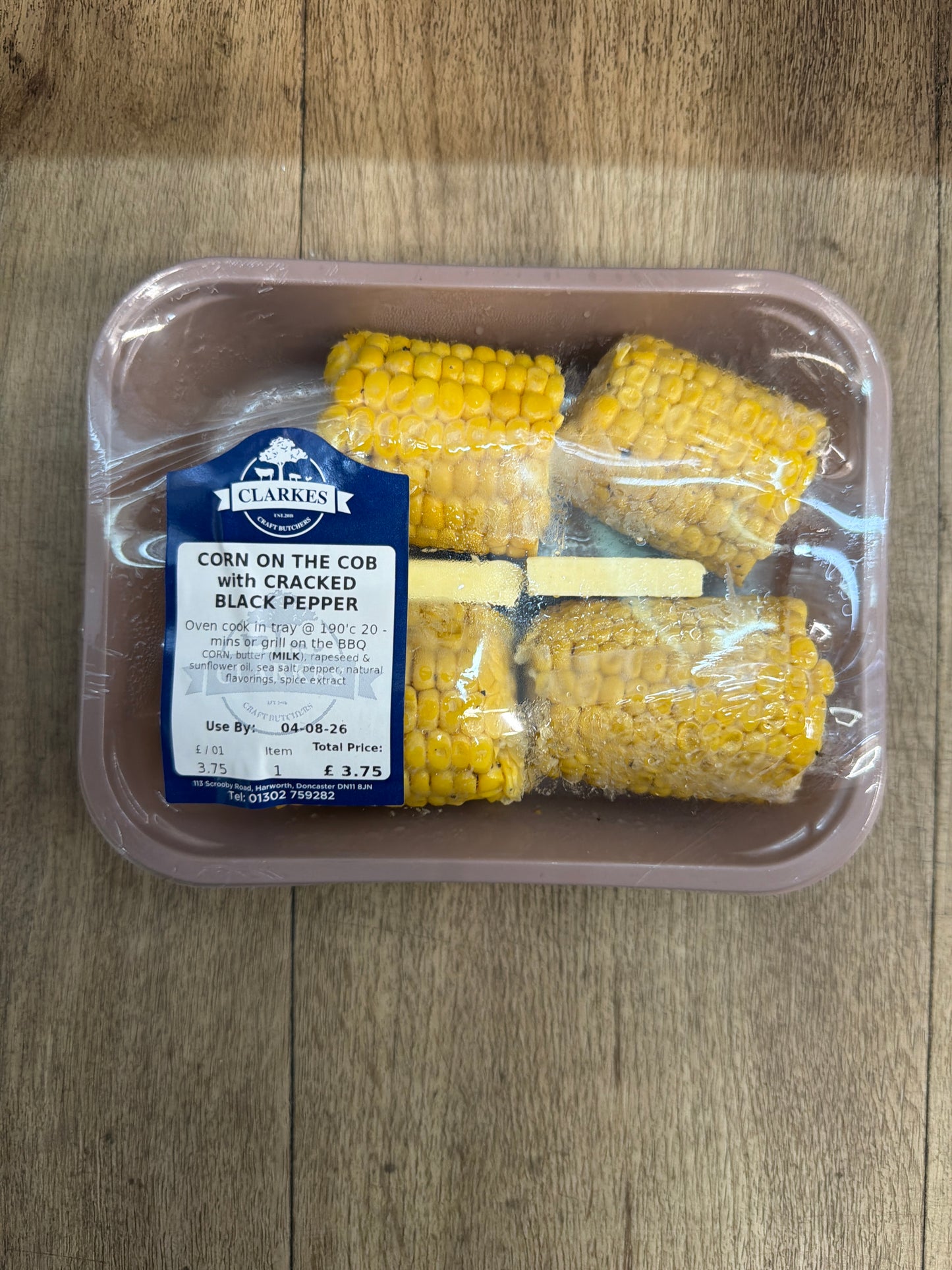Clarkes Butchers Corn on the Cob with Black Pepper